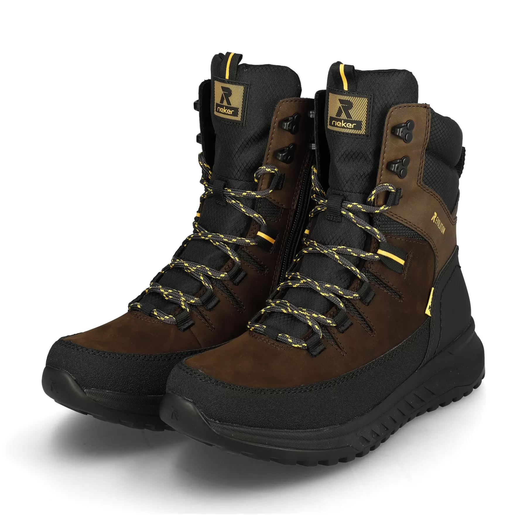 Online Sznurowane Buty Meskie W Kolorze Orzechowo-Brazowym W Kolorze Glebokiej Czerni Meskie Buty