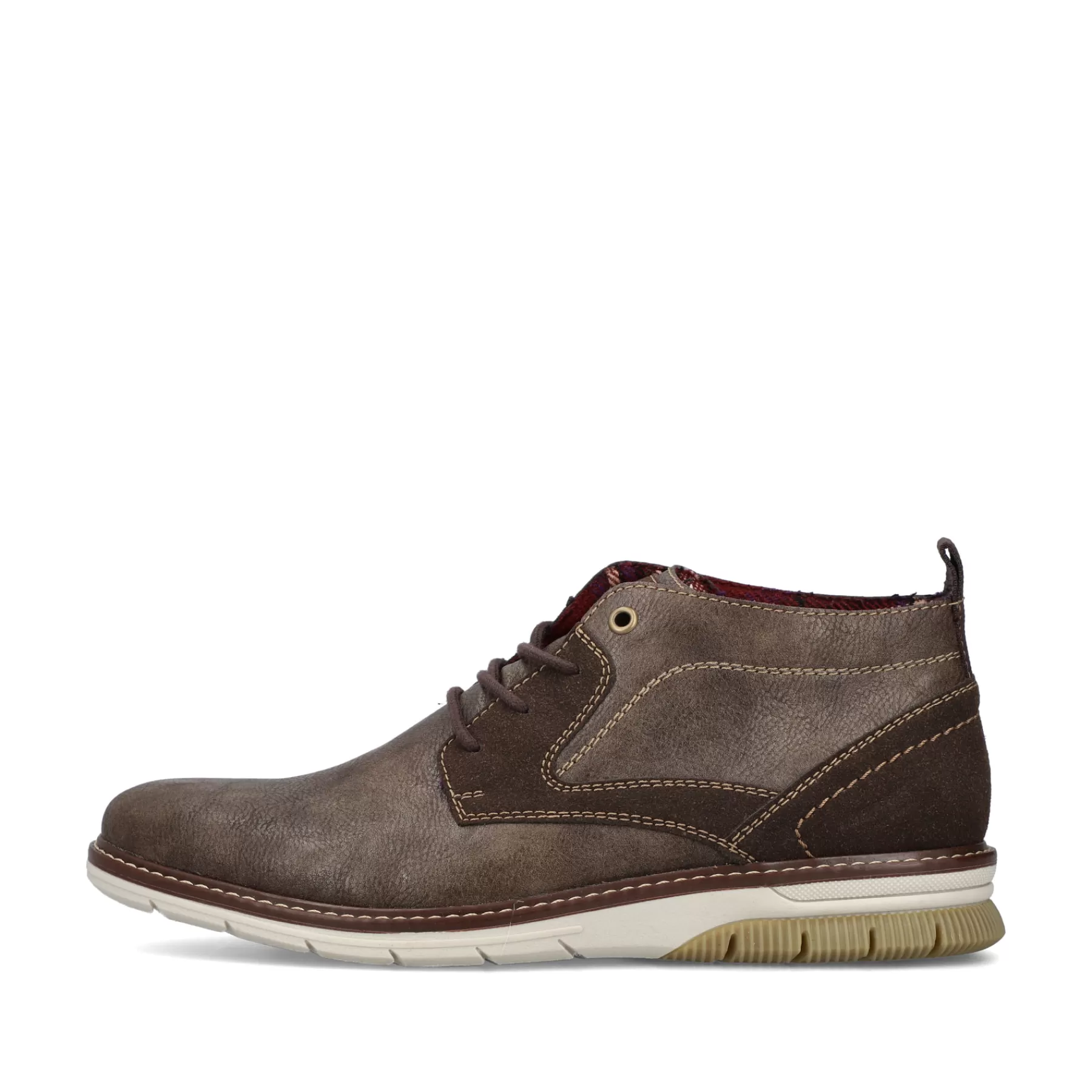 Flash Sale Sznurowane Buty Meskie W Kolorze Szaro-Brazowym Meskie Niskie Buty I Kapcie