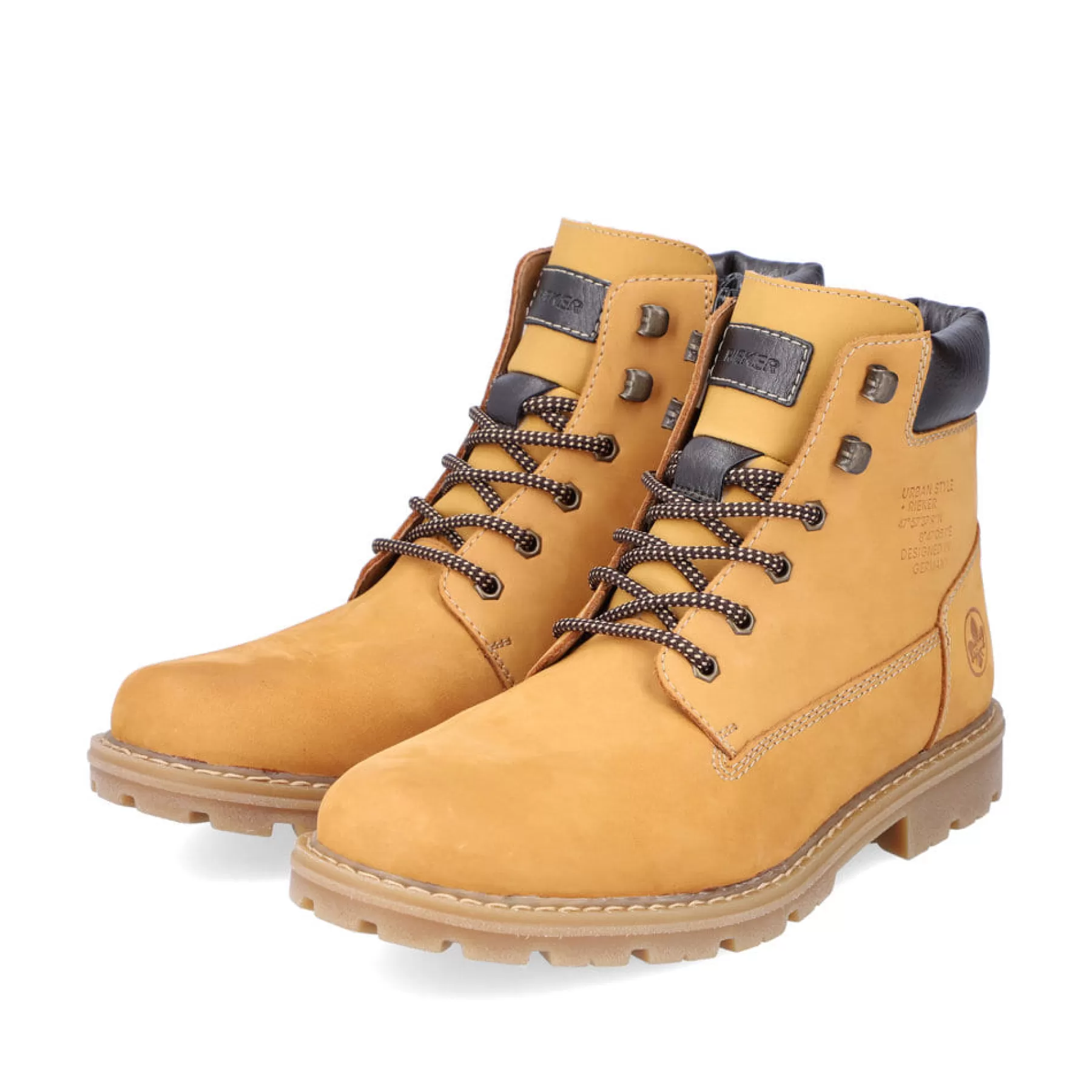 Best Sale Sznurowane Buty Meskie W Kolorze Zloto-Zoltym Meskie Buty
