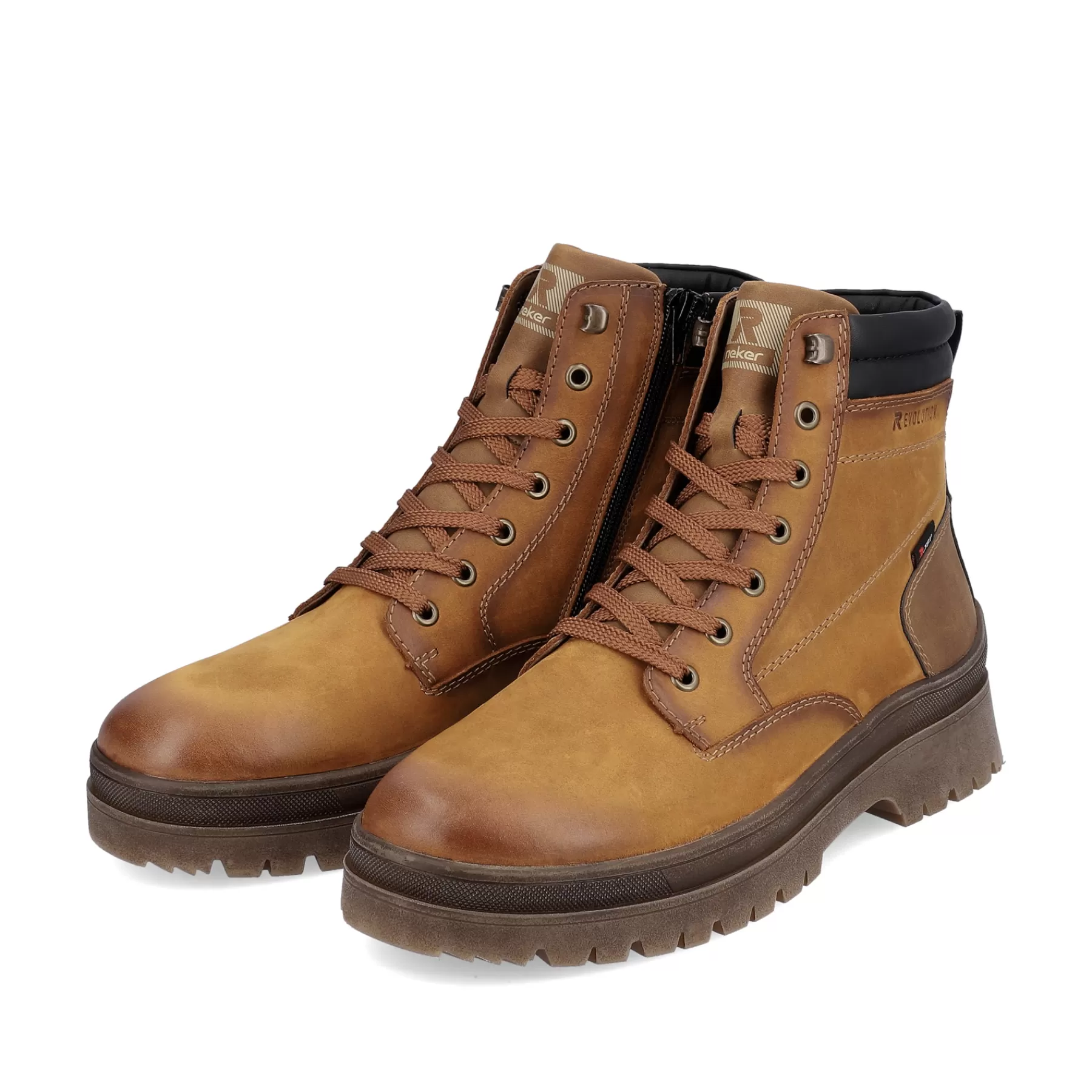 Fashion Sznurowane Buty Meskie Wood Brown Meskie Buty