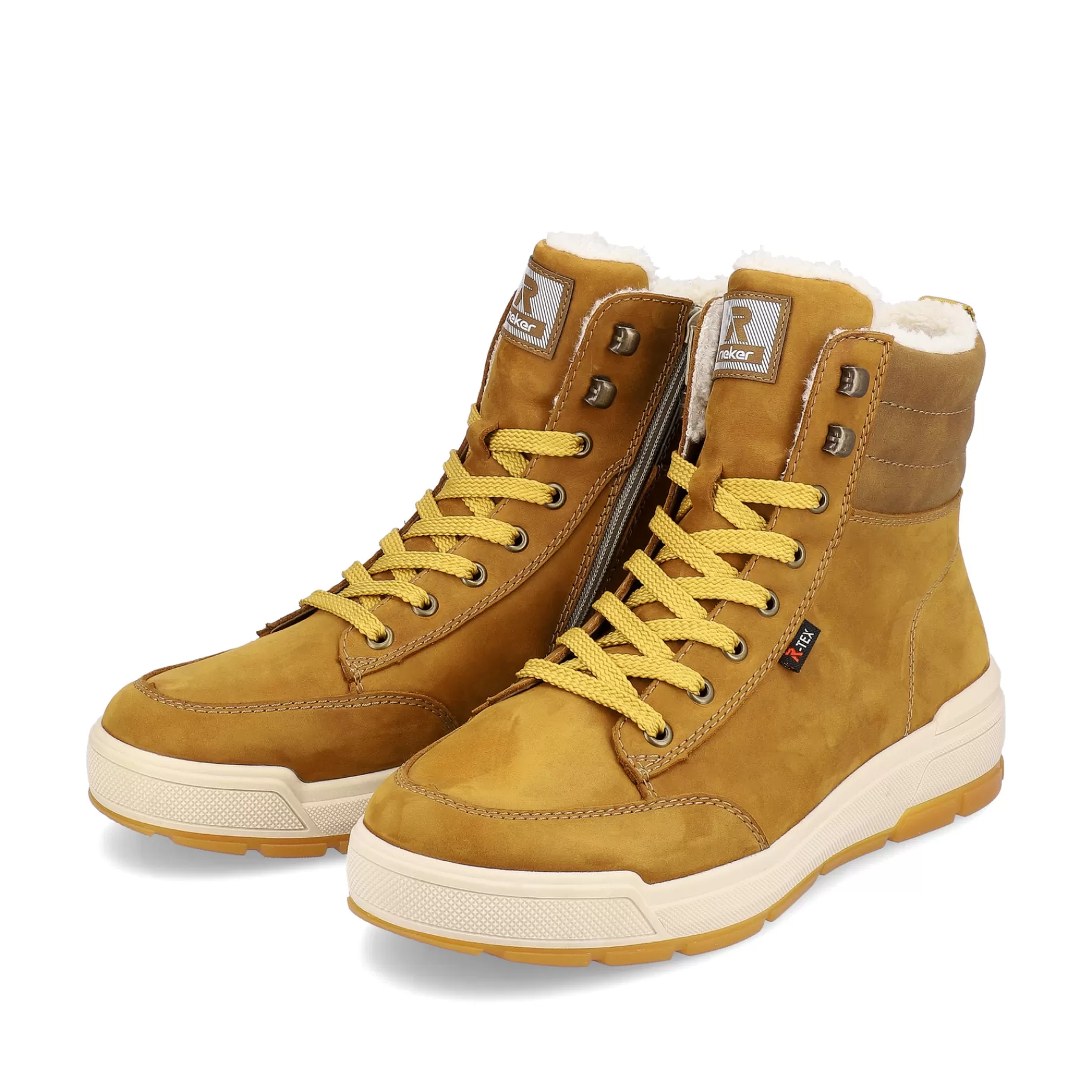 Outlet Wysokie Tenisowki Meskie W Kolorze Camelowo-Brazowym Meskie Trampki